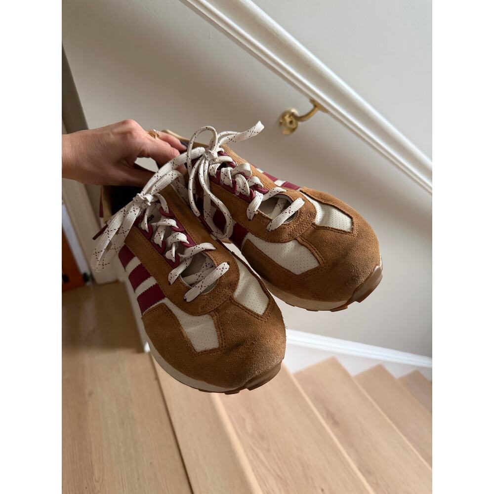 Adidas Retropy E5 Copper Flat Sneaker Burgundy Detail Colorway - Picture 4 of 10
